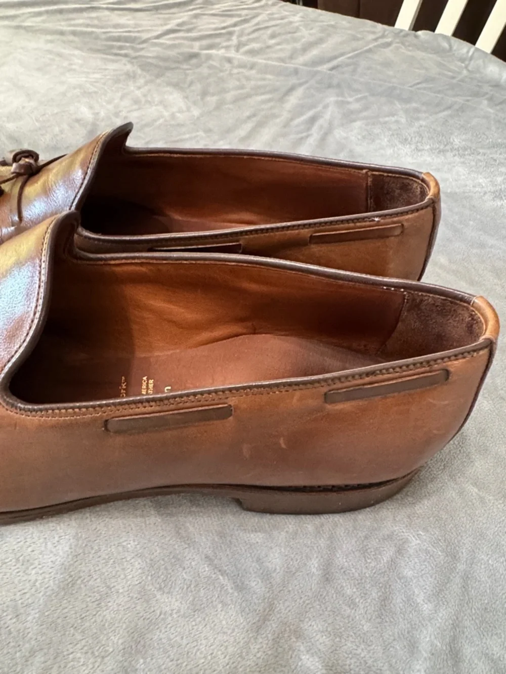 Allen Edmonds Chestnut Leather Tassel Loafers
